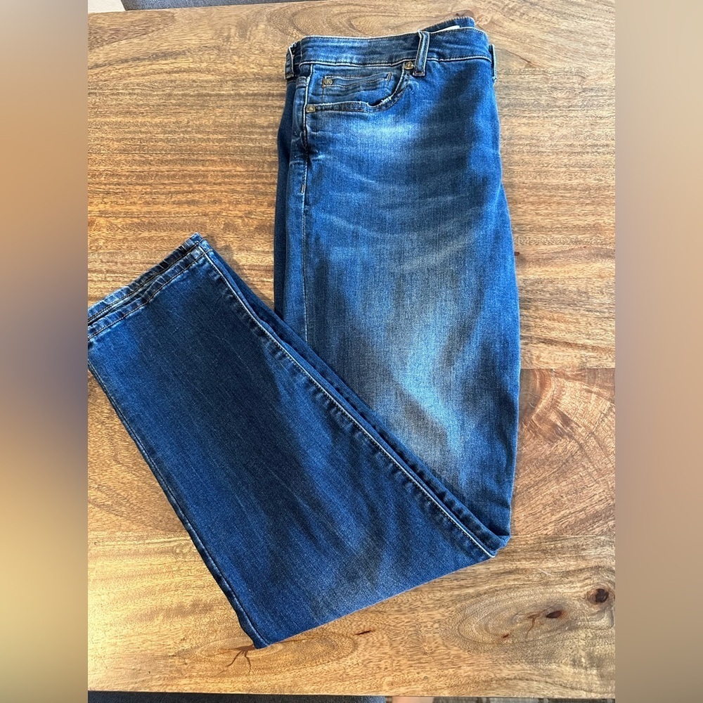Kut from the Kloth Womens Boyfriend Jeans Mid Rise Denim Stretch Blue Size 10